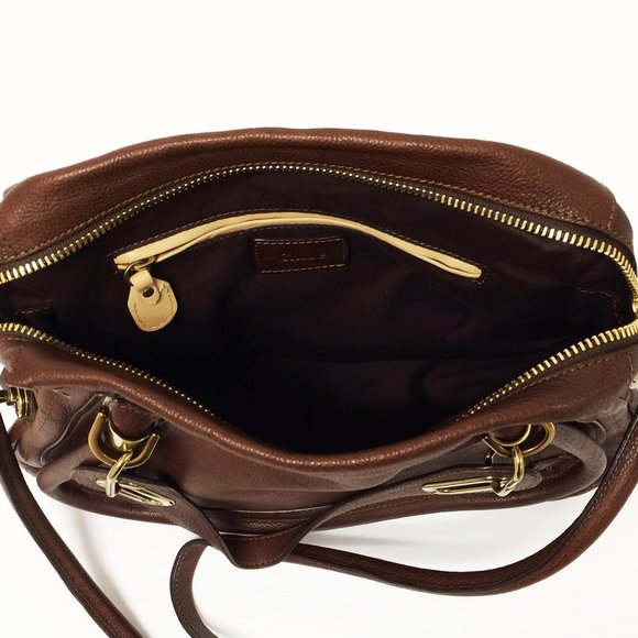 Chloe` Paraty Brown Leather Shopper Bag - Picture 4 of 10